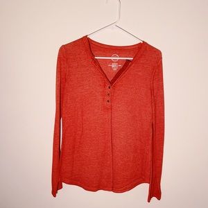 Long sleeve Henley tee